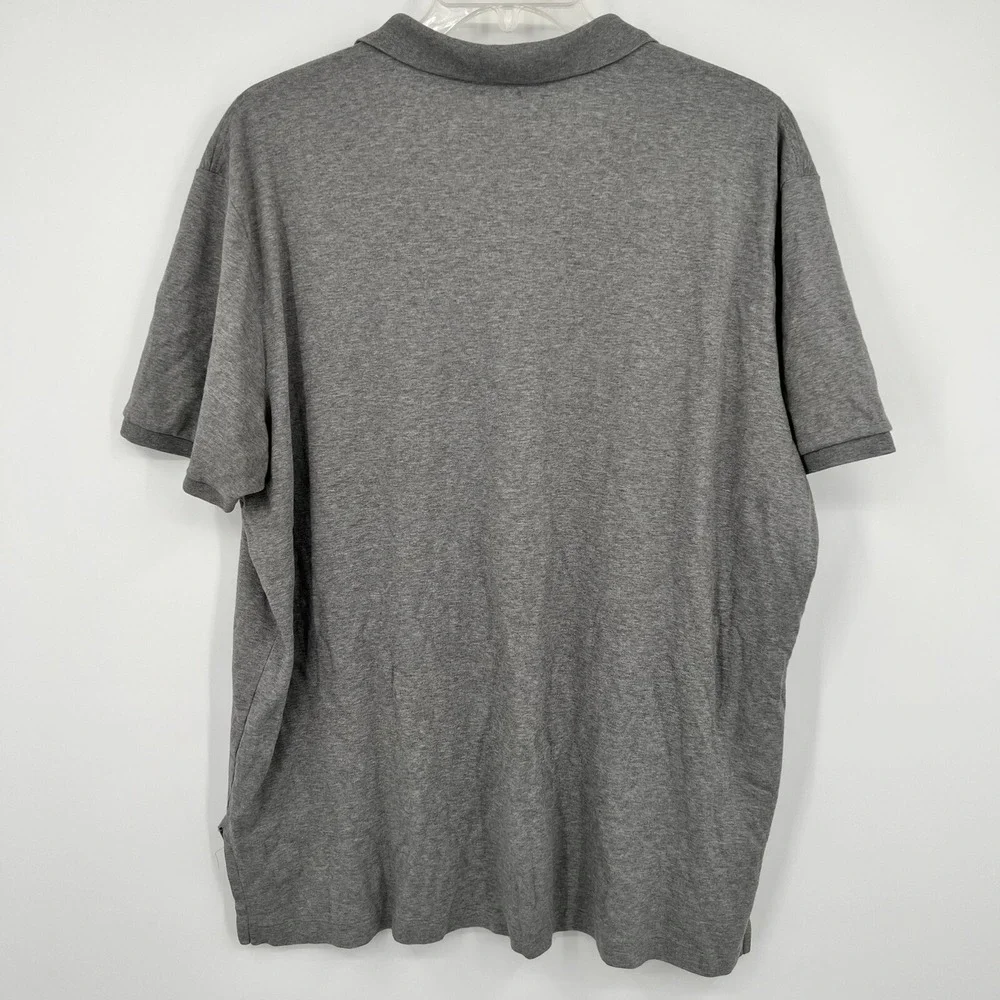Polo Ralph Lauren Mens XXL Gray Pima Soft Touch‎ Cotton Short Sleeve Polo Shirt
